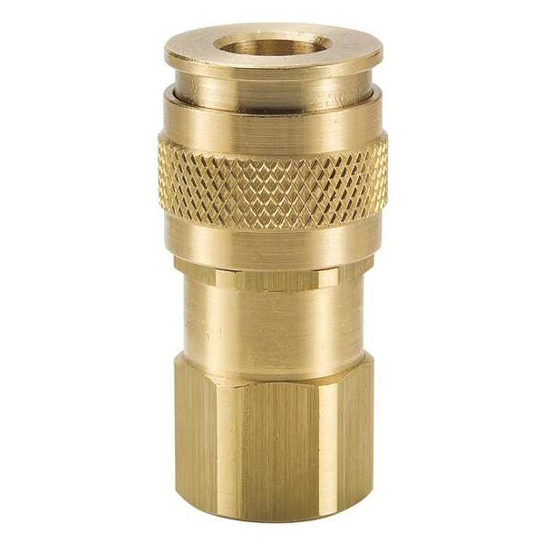 Coupler Body, Brass, FNPT, 1/4 In. Pipe