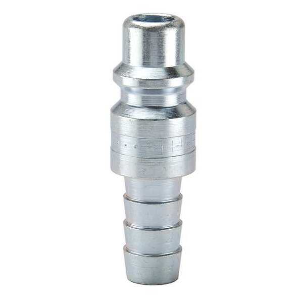 Coupler Plug, Steel, Hose Barb, 50 cfm