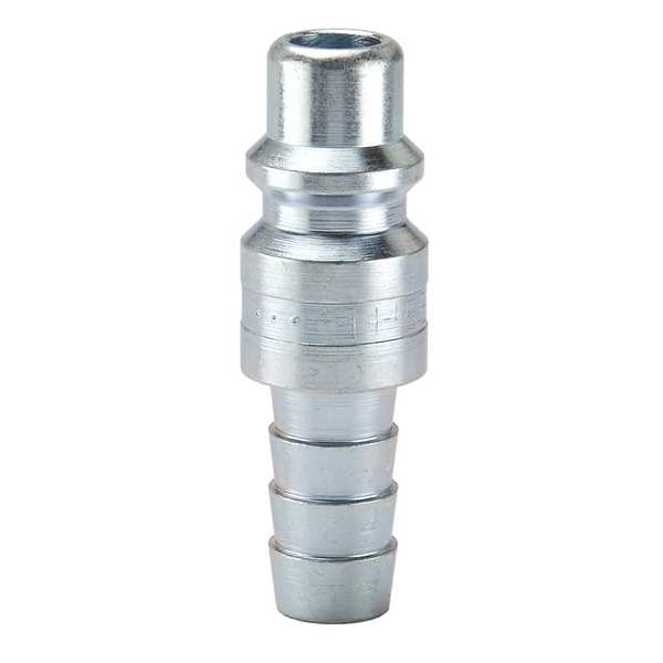 Coupler Plug, Steel, Hose Barb, 25 cfm