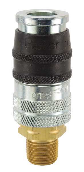 Coupler Body, Steel, MNPT, 3/8 In. Pipe