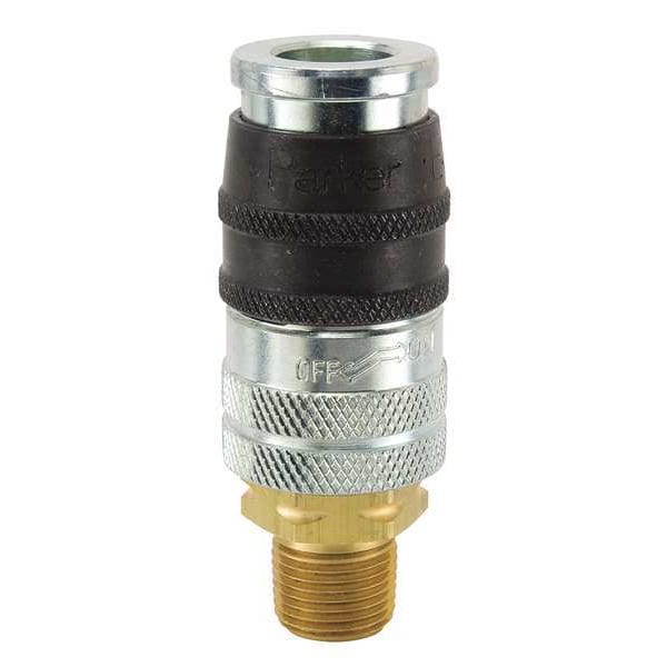 Coupler Body, Steel, 1/2 In. Pipe, 110 cfm