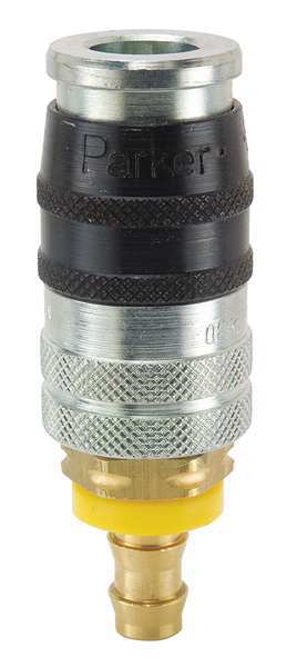 Coupler Body, Steel, Push On, 25 cfm
