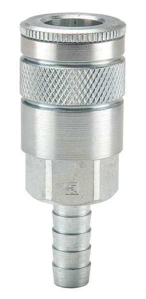 Coupler Body, Steel, Hose Barb, 110 cfm