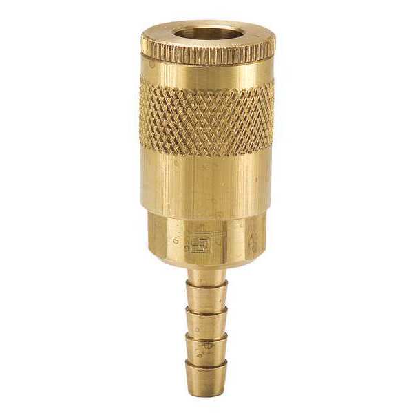 Coupler Body, Brass, Hose Barb, 25 cfm