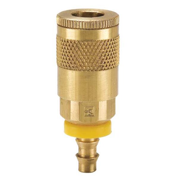 Coupler Body, Brass, Push On, 25 cfm