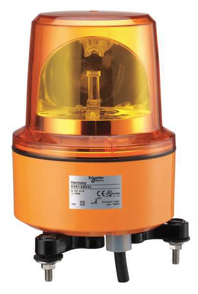 Rotating Mirror, Yellow, 24VAC/DC