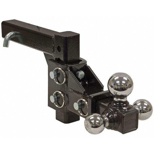 Triple Hitch Ball, Black Powder Coat