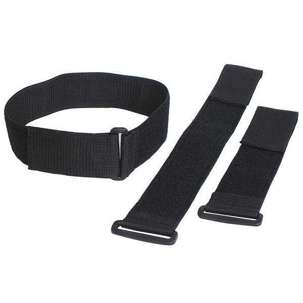 Cinch Strap, No Adhesive, 3 ft, 2 in Wd, Black, 10 PK
