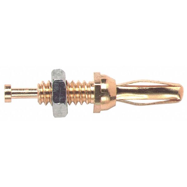 Mini Banana Plug, 30VAC/60VDC, Amber, PK10