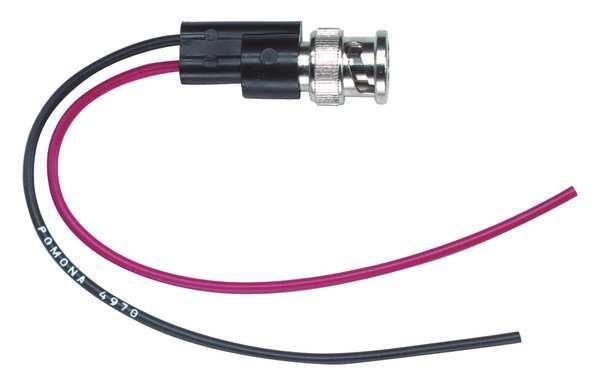 Test Leads, 5-29/32inL, Red/Black, 500 Vrms