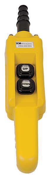 Pendant Station, 2, Push Button, NO, Yellow