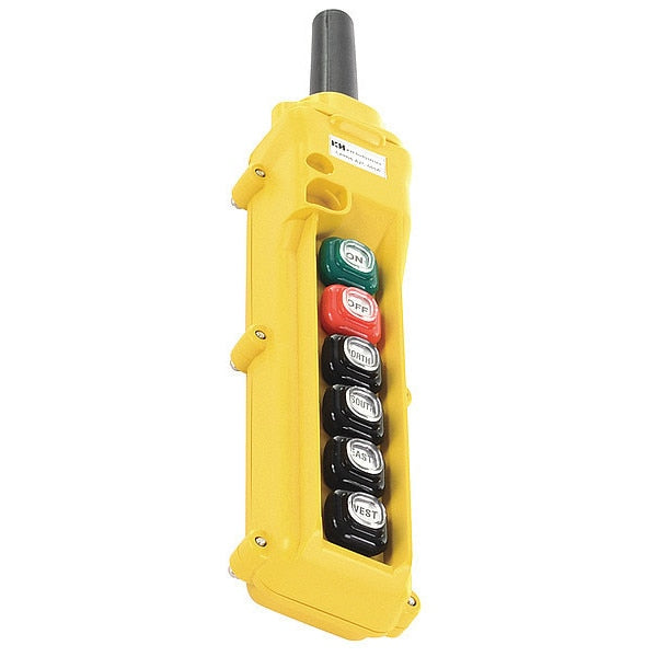 Pendant Station, 6, Push Button, NO, NC