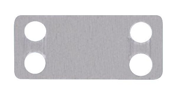 Embossing Tag, 304 SS, 8 Chr, Natural, PK100