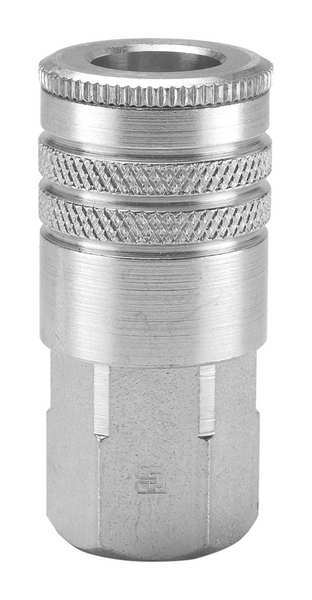 Quick Connect Hose Coupling, Sleeve Lock, 1/4