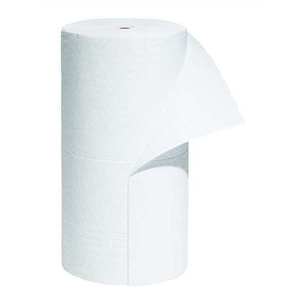 Sorbents, 40 gal/pk, 40.2 gal/pad, Oil Absorbed, White, Polypropylene