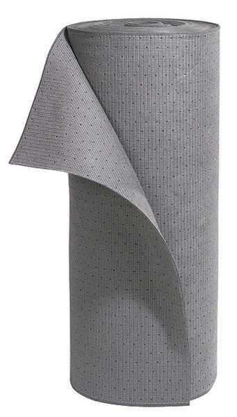 Sorbents, 23 gal. Universal Absorbed, Gray, Polyester, Polypropylene