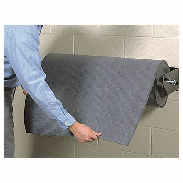 PIG Wall-Mount Mat Roll Dispenser, Black