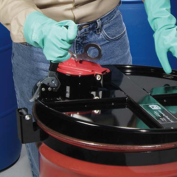 PIG Vapor-Control Latching Drum Lid, Black