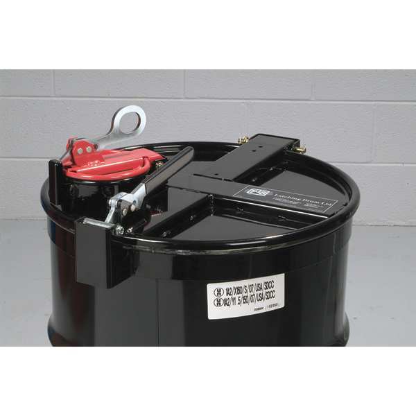 PIG Vapor-Control Latching Drum Lid, Black