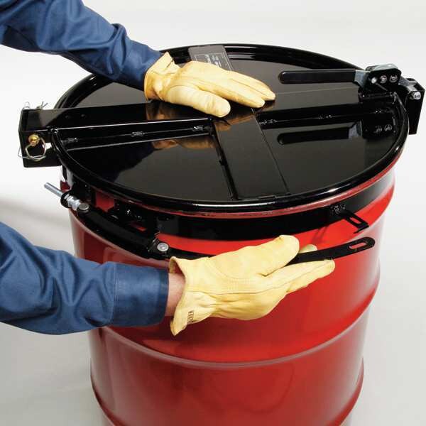 Latching Drum Lid with Fast-Latch, Yellow