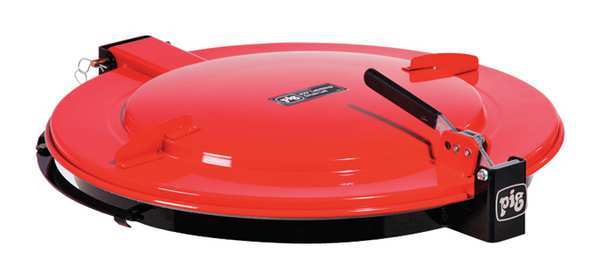 Latching Lid for Fiber Drum, Red