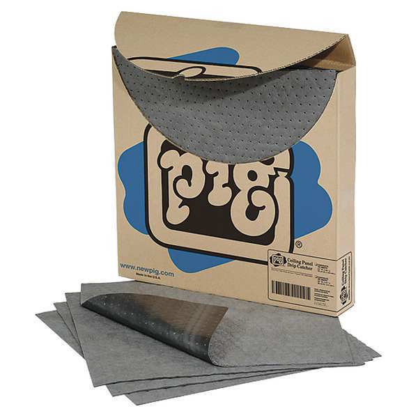 Sorbents, 5.9 gal. Universal Absorbed, Gray, Polypropylene, 20 PK