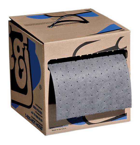 Sorbents, 8.8 gal. Universal Absorbed, Gray, Polypropylene, 2 PK
