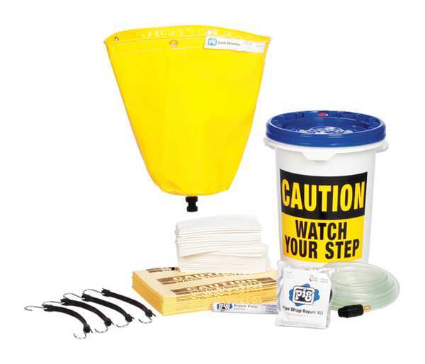 PIG Pipe Leak Diverter Bucket Kit, 11 lb.