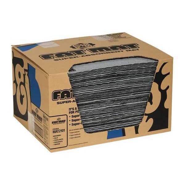 Sorbents, 22 gal/pk, 56 oz/pad, Universal Absorbed, Gray, Polypropylene, 50 PK