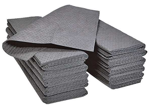 Sorbents, 33.3 gal. Universal Absorbed, Gray, Polypropylene, 50 PK
