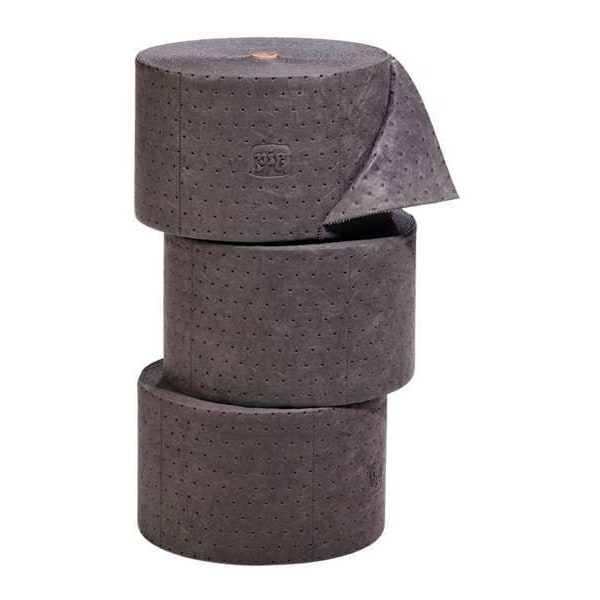 Sorbents, 40.2 gal. Universal Absorbed, Gray, Polypropylene, 3 PK