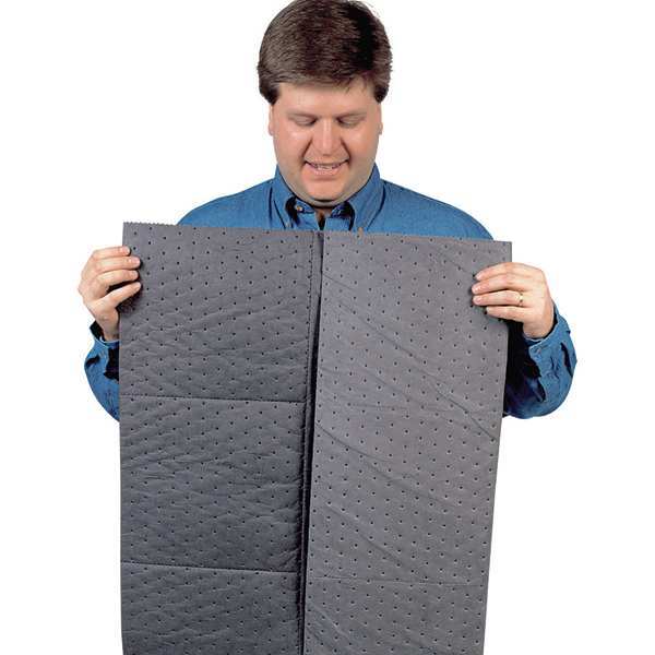 Sorbents, 13.7 gal. Universal Absorbed, Gray, Polypropylene