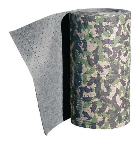 Sorbents, 47 gal/pk, 47.4 gal/pad, Universal Absorbed, Green, Polypropylene