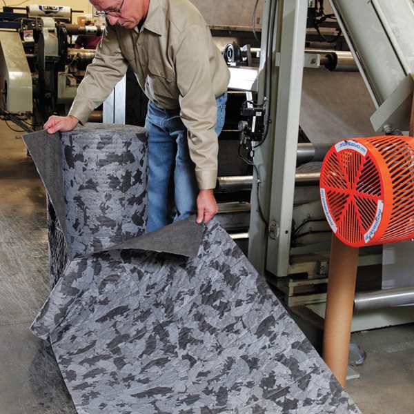 Sorbents, 47 gal/pk, 47.5 gal/pad, Universal Absorbed, Gray, Polypropylene