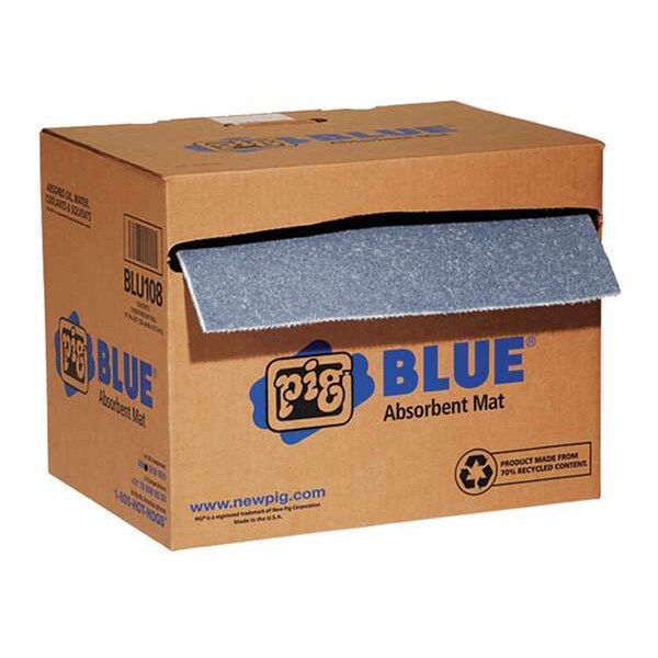 Sorbents, 10.7 gal. Universal Absorbed, Blue, Fibers