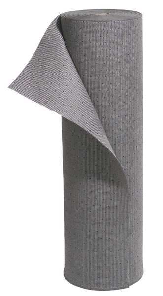 Sorbents, 11.6 gal. Universal Absorbed, Gray, Polyester, Polypropylene