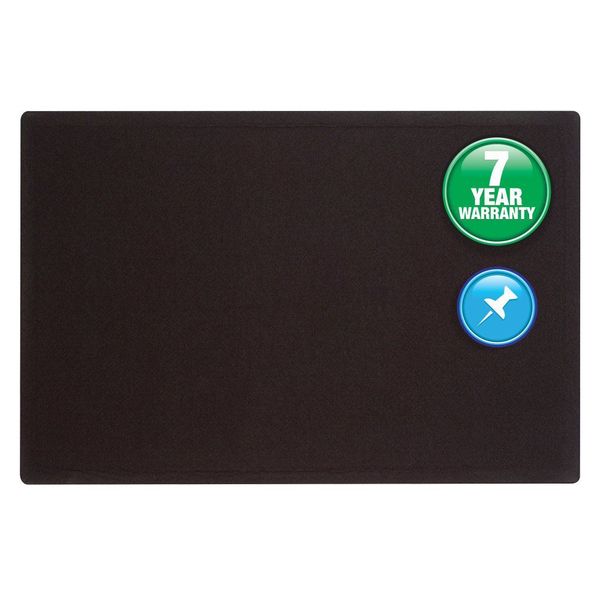 Fabric Bulletin Board 3 x 4 ft., Black