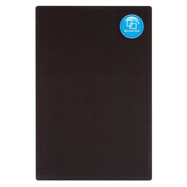 Fabric Bulletin Board 3 x 4 ft., Black