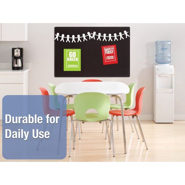 Fabric Bulletin Board 3 x 4 ft., Black