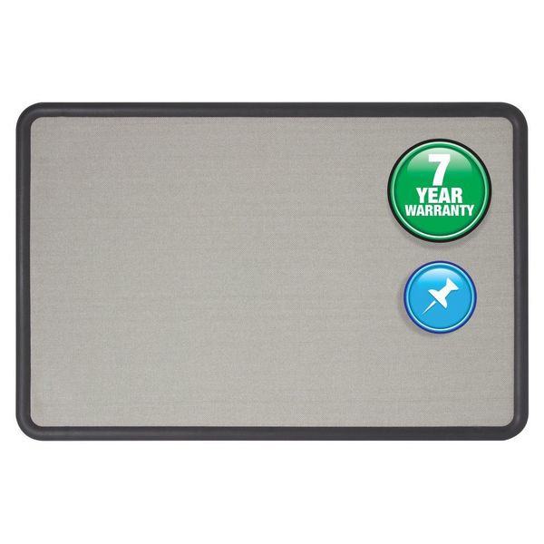 Fabric Bulletin Board 2 x 3 ft., Gray