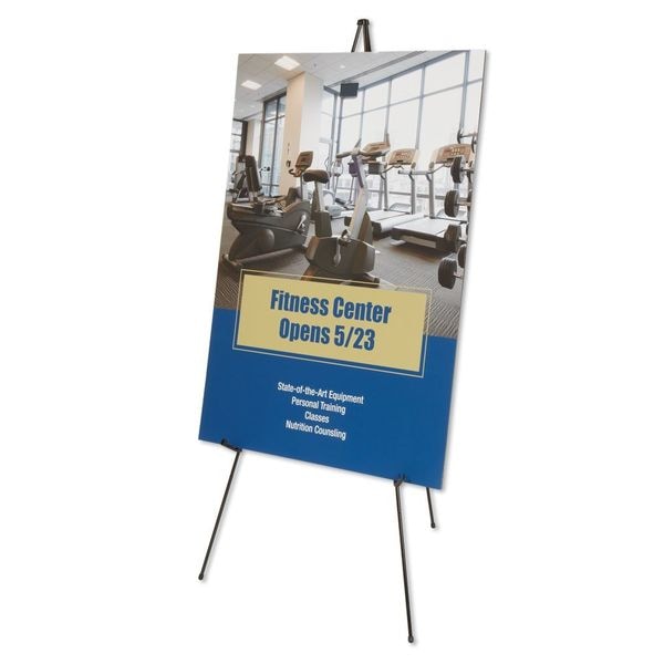 Portable Folding Easel, 63 in., Black