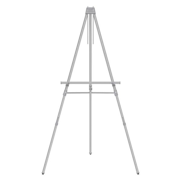 Portable Telescoping Easel, Heavy-Duty, Silver