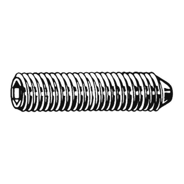 Socket Set Screw, Cone, 10-24x1/4, PK100