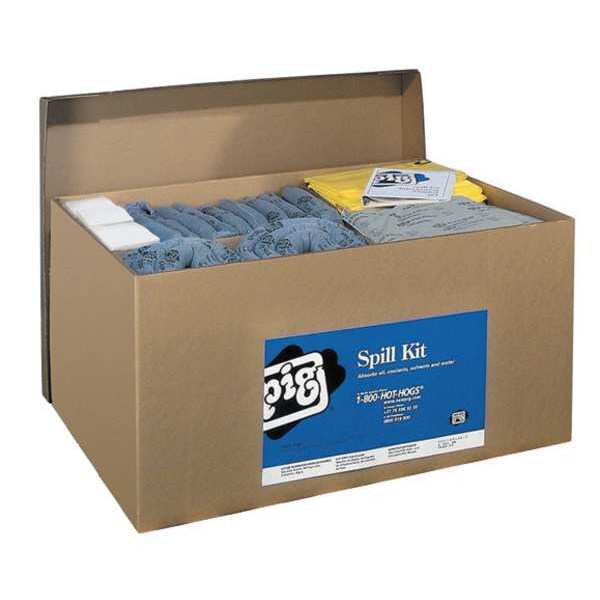 Spill Kit Refill, Universal, Blue/Gray