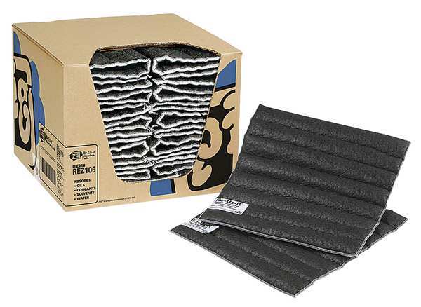 Sorbents, 7 gal. Universal Absorbed, Gray, Polyester, Polypropylene, 20 PK