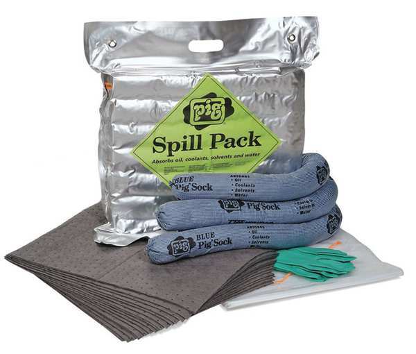 PIG Spill Kit, Universal, Silver