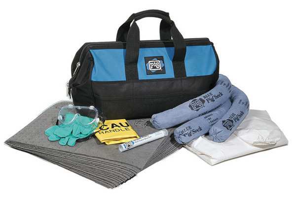 Spill Kit, Universal, Black/Blue