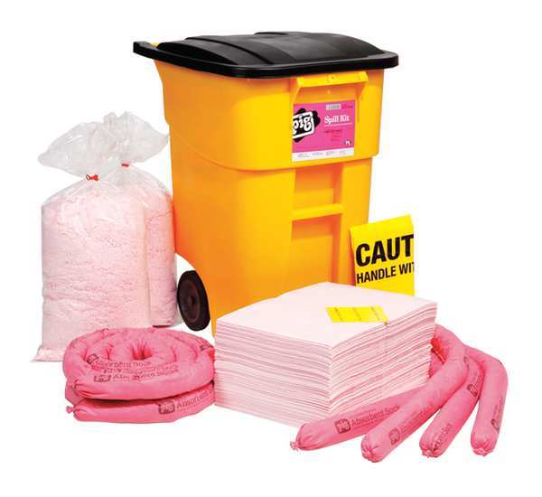 Spill Kit, Chem/Hazmat, Black/Yellow
