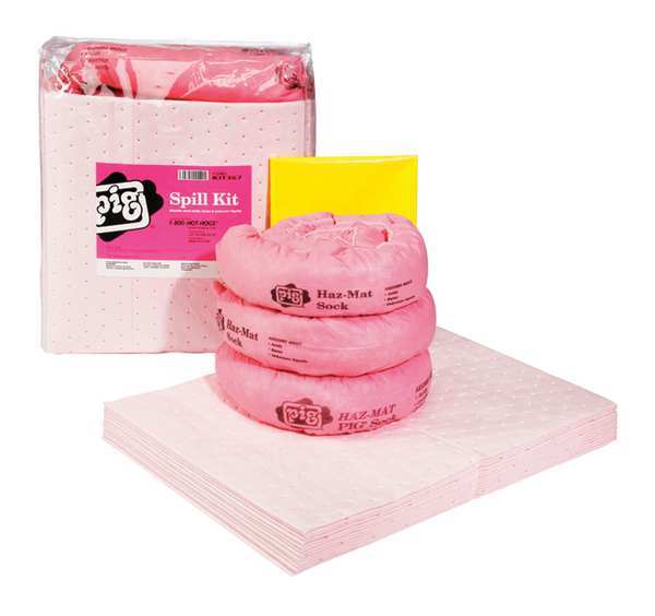Spill Kit, Chem/Hazmat, Clear