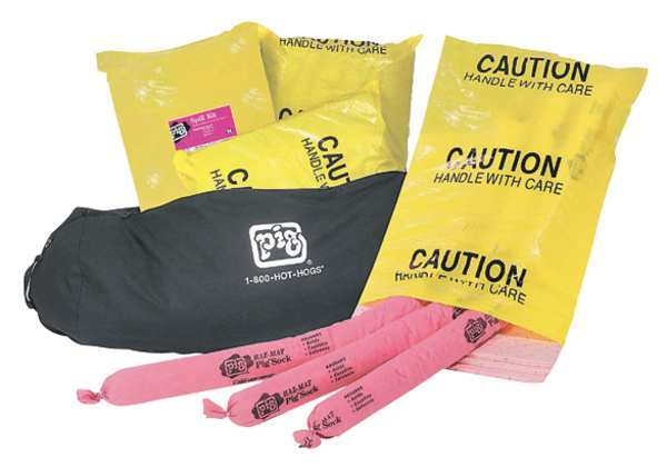 Spill Kit, Chem/Hazmat, Black